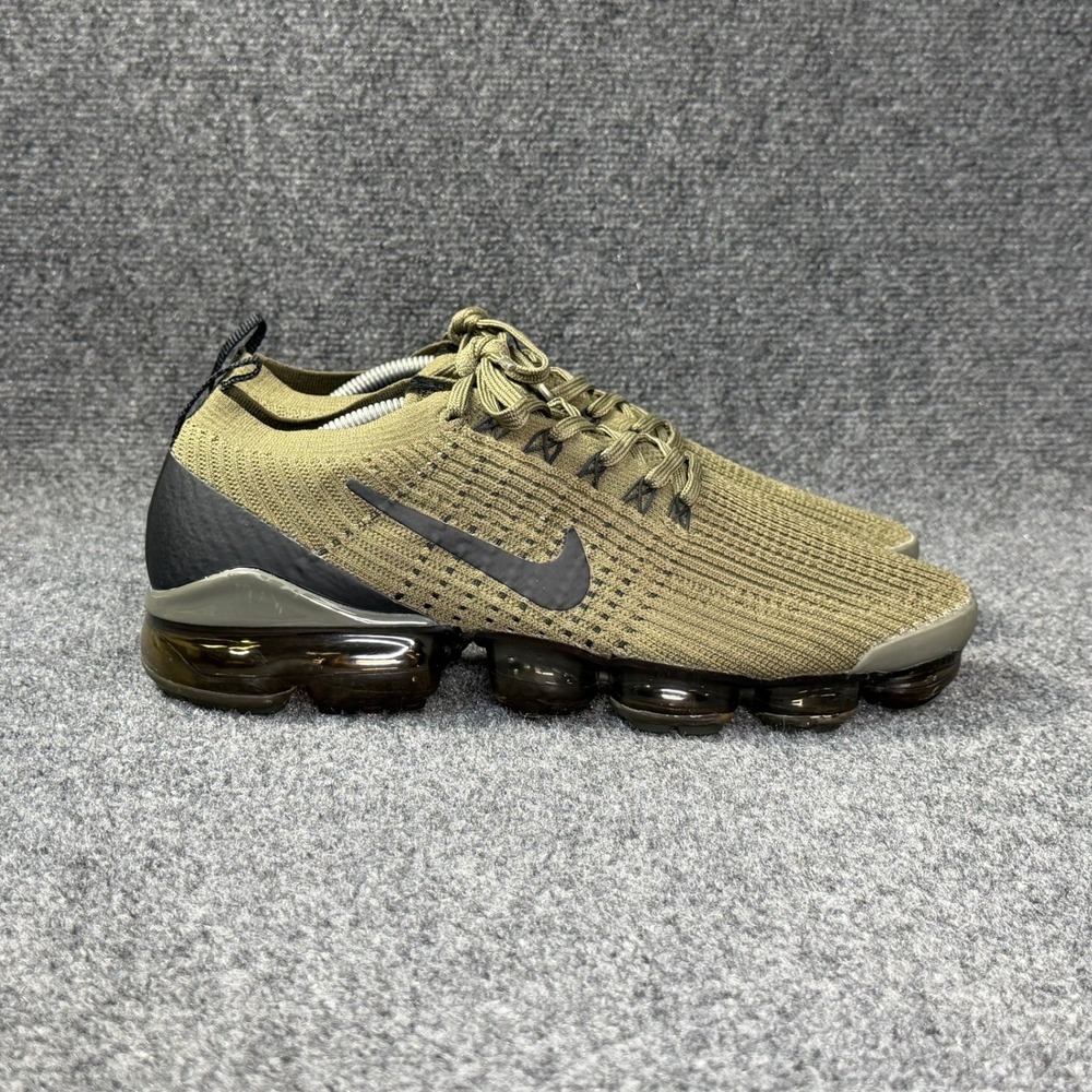 Nike Air VaporMax Flyknit 3 Running Shoes Men's 11 Ink Olive Green Athletic Run
